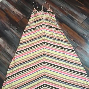 Summer Striped Maxi Dress (Old Navy)